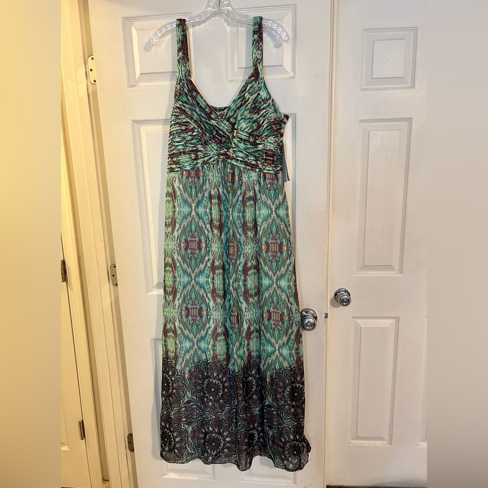 Sage Green Sleeveless Sundress Maxi